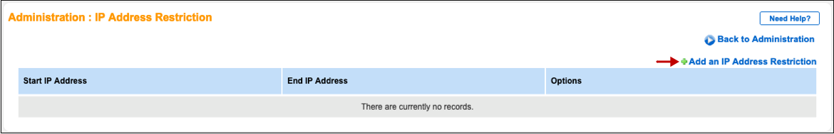 add IP address restriction