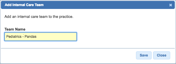 internal care team name
