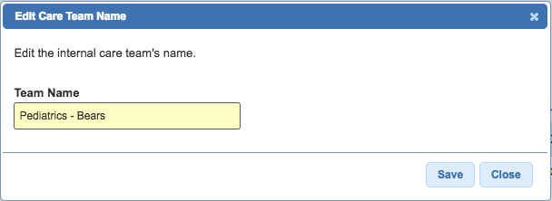 internal care teams edit team name1