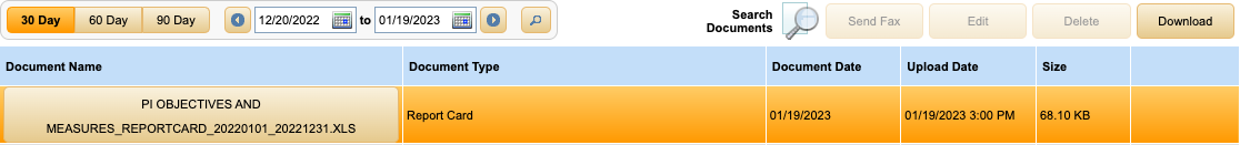 report card export download