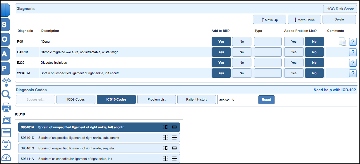 diagnosis coding ICD-10