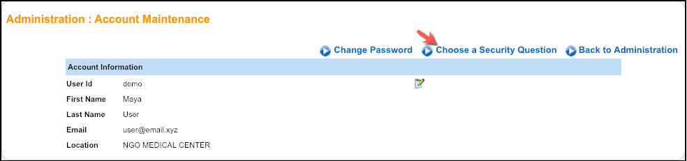 account maintenance security